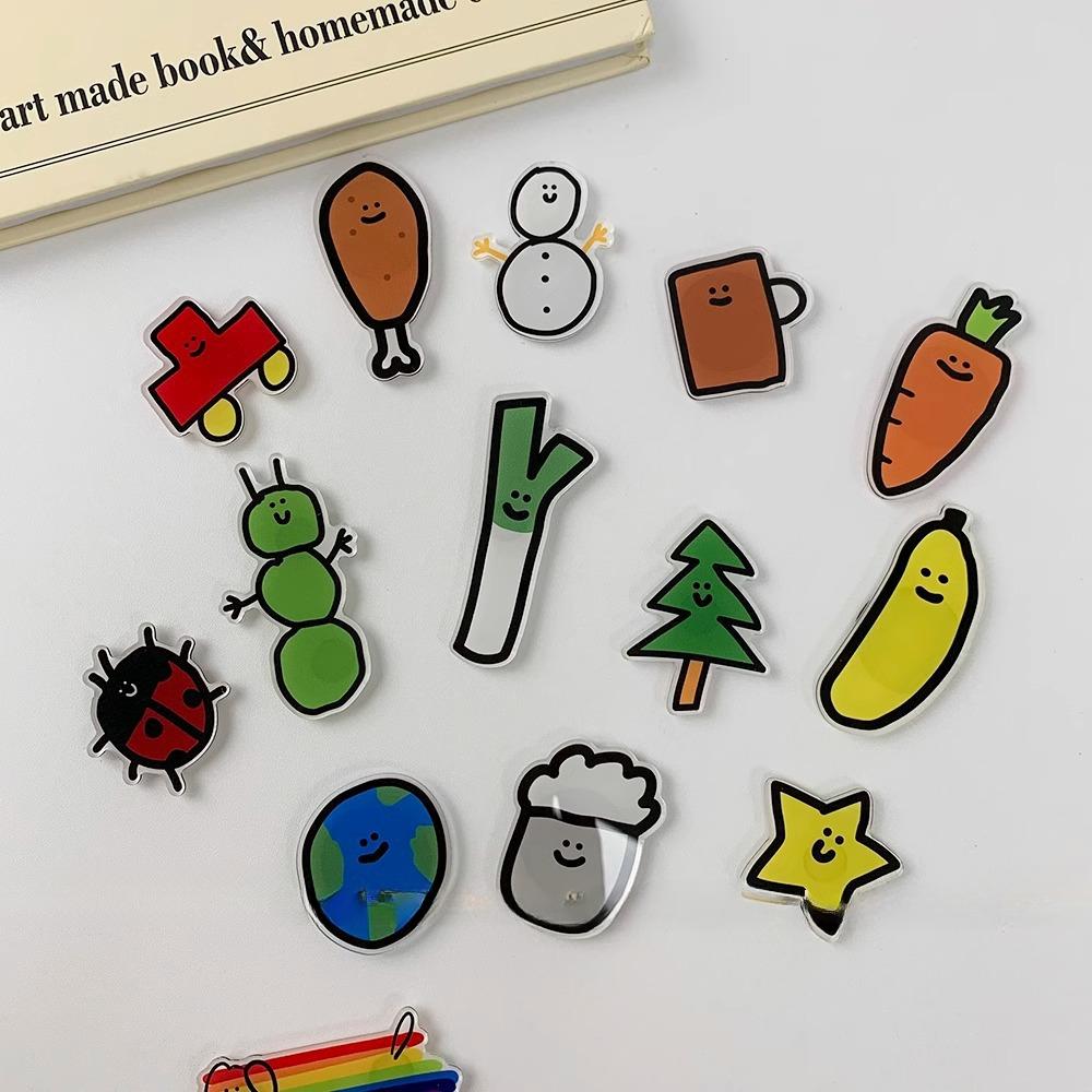 Cartoon Niedliche Gemüse-Serie Acrylmaterial Sieht gut aus Einfach zu verwenden mit magnetischen Kühlschrankmagneten