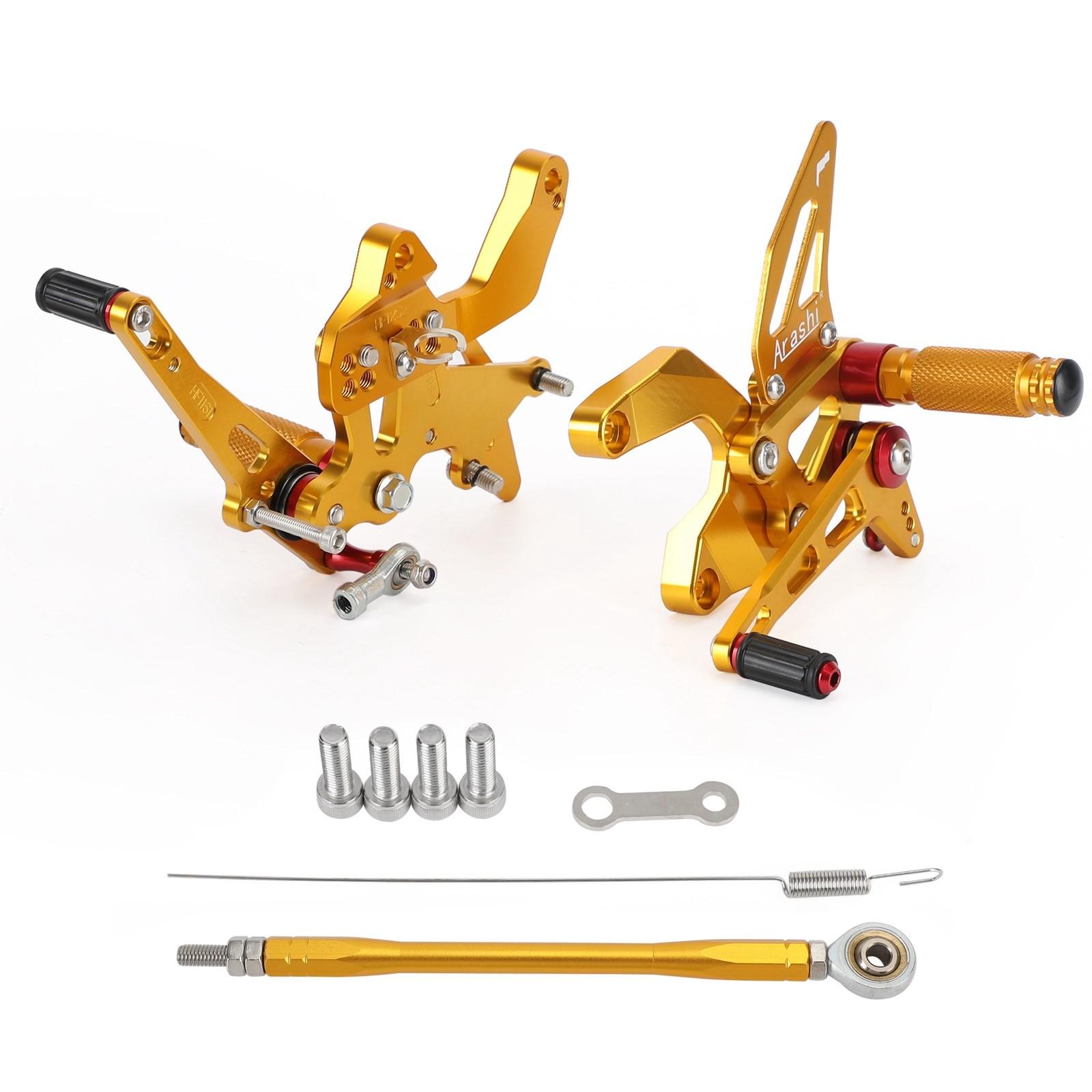 

Алюминиевые задние подножки педали подставки для ног для Kawasaki Z900 Z 900 2021 2022 золотой