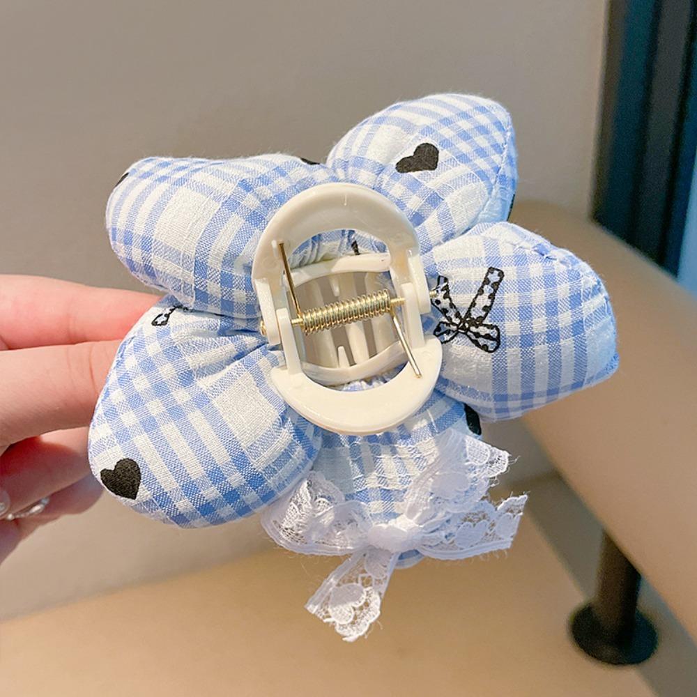 

Pink Color Hair Clip Fabric Shaggy Hair Accessories New Grip Clip Hair Accessory A