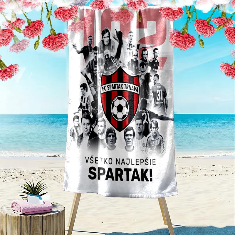 FC Spartak Trnava Print Beach Towel, Large Soft Quick Dry Towel for Beach Camping Swimming