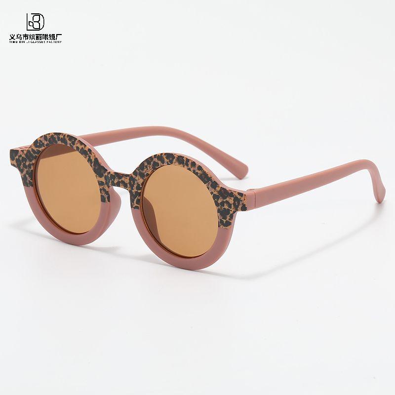 Children'S Sunglasses Boys And Girls Retro Round Frame Sunglasses Fashionable Children'S Uv-Proof Sunshades Trendy Baby Glasses
