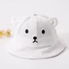 Solid Color Baby Bucket Hat Cotton Boys Girls Sunhat Cute Baby Bear Hat  Toddler