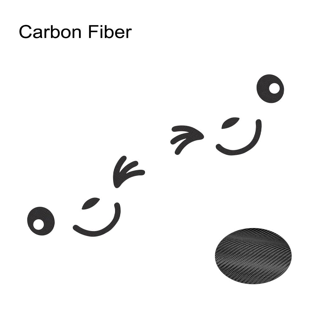 2pcs Cute Cartoon Smiling Face Car Creative Stickers For Motorcycle Truck Rearview Mirror Auto Styling Decoration Accessories