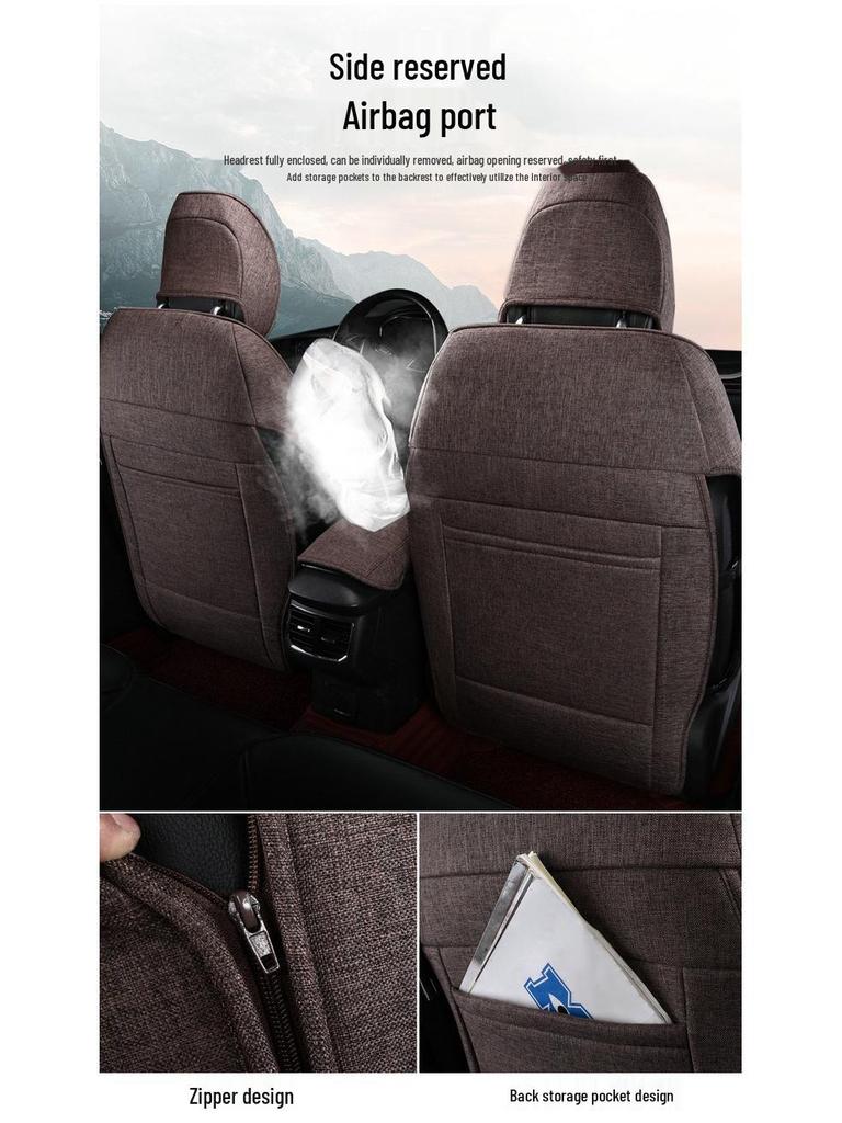 Ford Mondeo Linen Car Seat Cover for Five-Seater – All-Season Full Surround