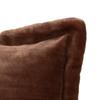 Coussin "Cuddly" 38 x 58 cm et 53 x 53 cm flanelle 550 g - Cuddly Marron - Coussin 53 x 53 cm
