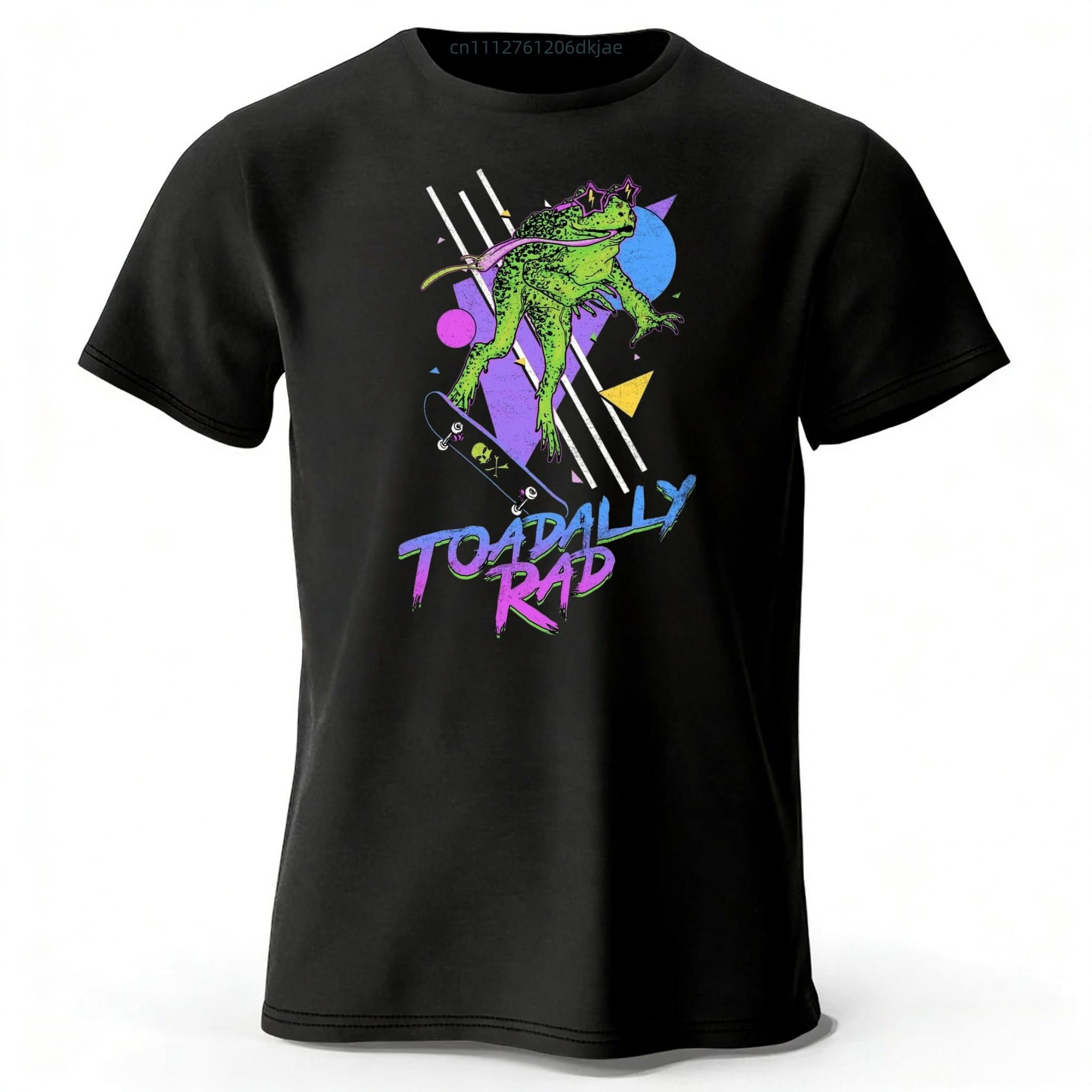 

Funny Pun Toadly Rad Trendy Short Sleeved Mens Fashionable New Running Sports Tshirt Womens Loose Plus Size Soft Top S