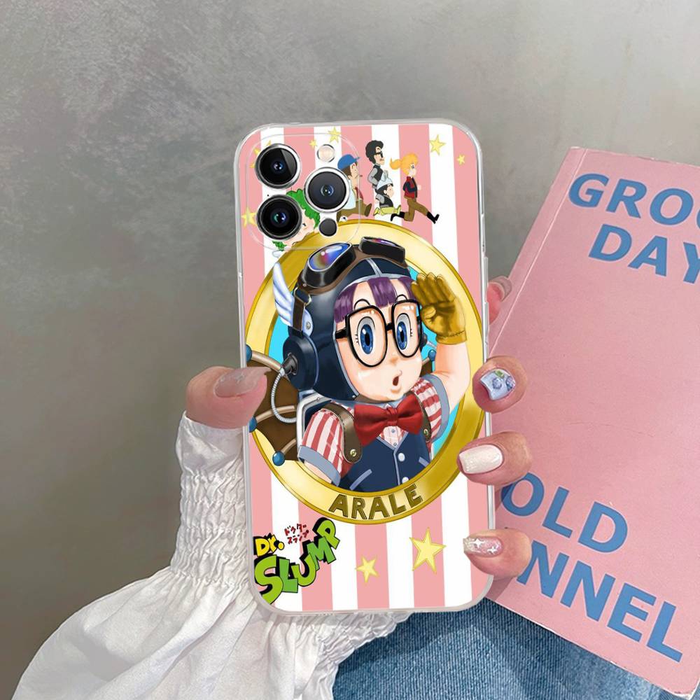 

Cartoon Dr Slump Arale Phone Case For IPhone 11 13 16 12 17 14 15 Pro Max Plus Soft Clear Back Cover Coque iPhone 14pro max