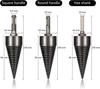 4PCS Firewood Log Splitter Drill Bit, Removable Cones Kindling Wood Splitting Log Bits,Household Electric drill-42mm NIUNIU