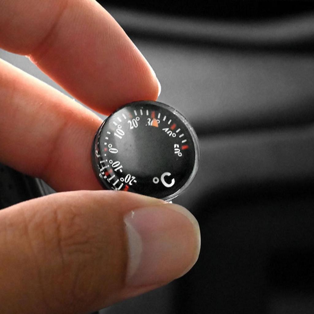 Mini Mechanical Car Thermometer Portable Small Temperature Gauge Multi-Purpose Vehicle Gauge for RV SUV Van Dashboard