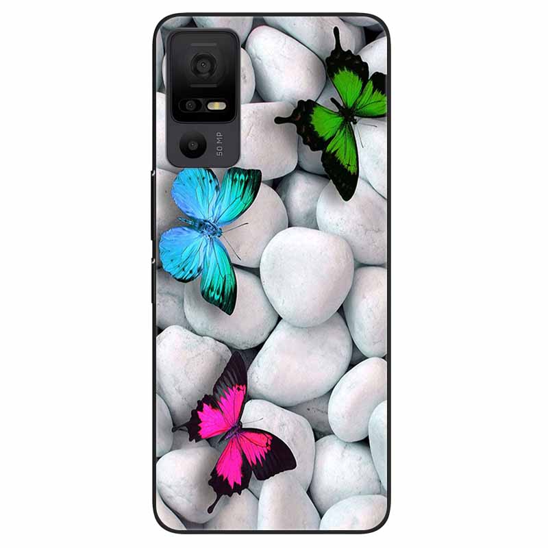 Phone Case for TCL 40 NXTpaper 5G Covers Black Bumper Silicone Soft Shell for TCL 40 NxtPaper 5G TPU Coques Lovely Marble Fundas