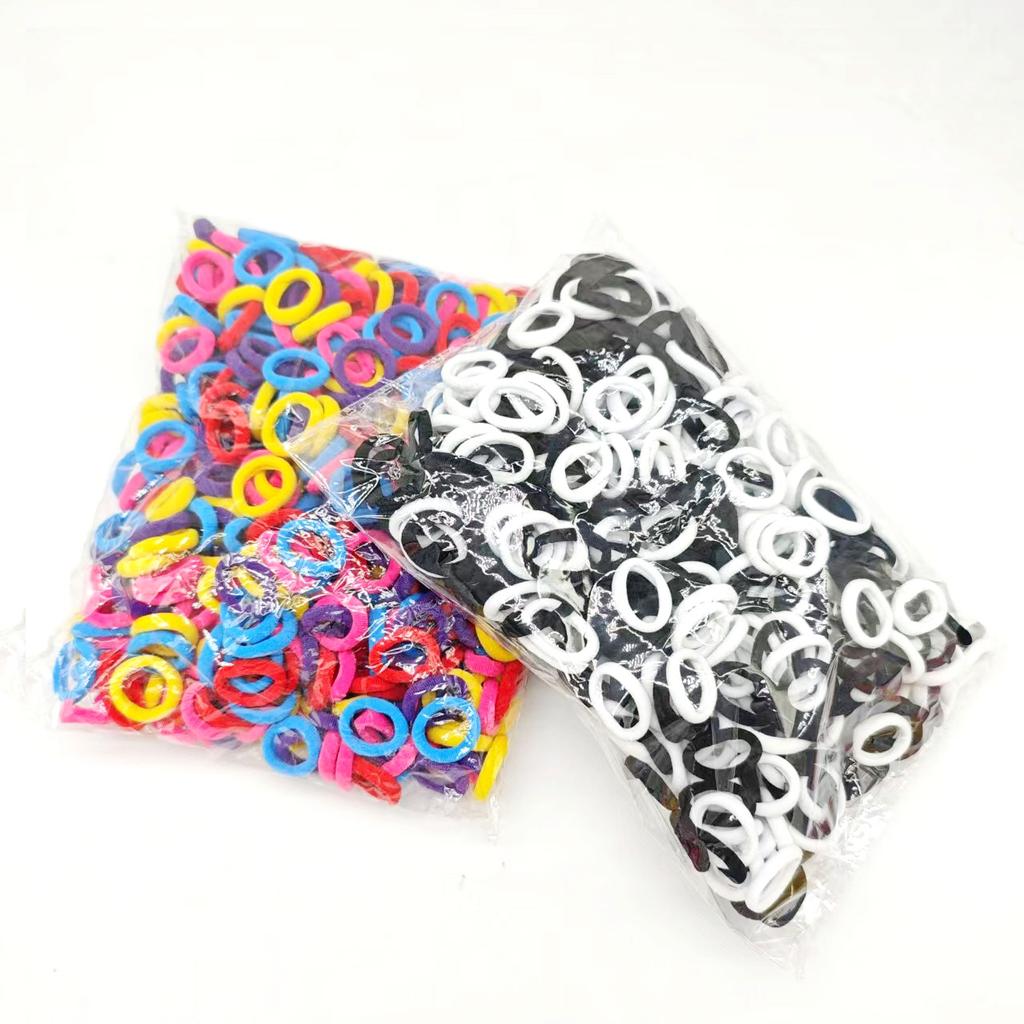 998 Stück Bunte Basis Nylon Elastische Haargummis für Mädchen Pferdeschwanz Halt Scrunchie Gummiband Kinder Mode Haaraccessoires