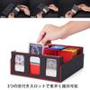 Deck Trading Card Card Storage Holds Trading with and Card Compatible with and Other Card Games with Red 3 Case, Case, Box, 2300+ Cards, Window,