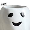 Halloween Style Green Plant Pot Ghost Flowerpot, Waterproof Resin Vase, Spooky Cute Planter Desktop Ornament, for Plants Holiday Decoration