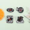 Retro Black Vinyl Record Player Enamel Pin Rock And Roll CD Player Nostalgic Brooches Lapel Badge Jewelry Gifts For Friends