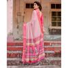 Pure Silk Digital Printed Saree, Exuding Regal Charm With Its Rich Pallu And Intricate Brocade Blouse