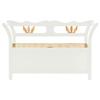 VidaXL Banc Blanc 107x45x75,5 cm Bois de sapin solide 351774