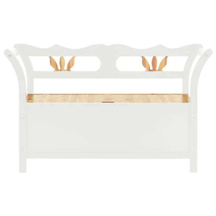 VidaXL Banc Blanc 107x45x75,5 cm Bois de sapin solide 351774