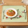Washable Cartoon Silicone Place Mat Anti-Slip Waterproof Insulation Pad Oil Proof Heat Resistance Dish Drying Mat Coffee Machine