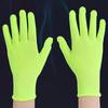 1 Pair Breathable Green Gloves Anti-Slip Neon Glove Work Gloves Fluorescent Gloves  Birthday Decor