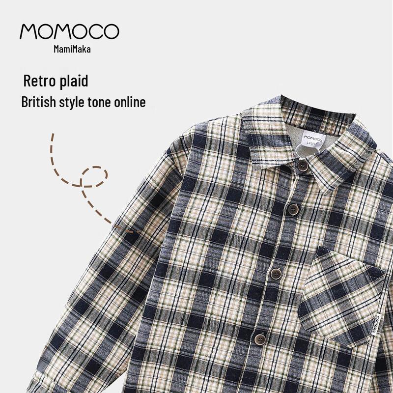 MOMOCO Boys' Fashion Plaid Winter Shirt