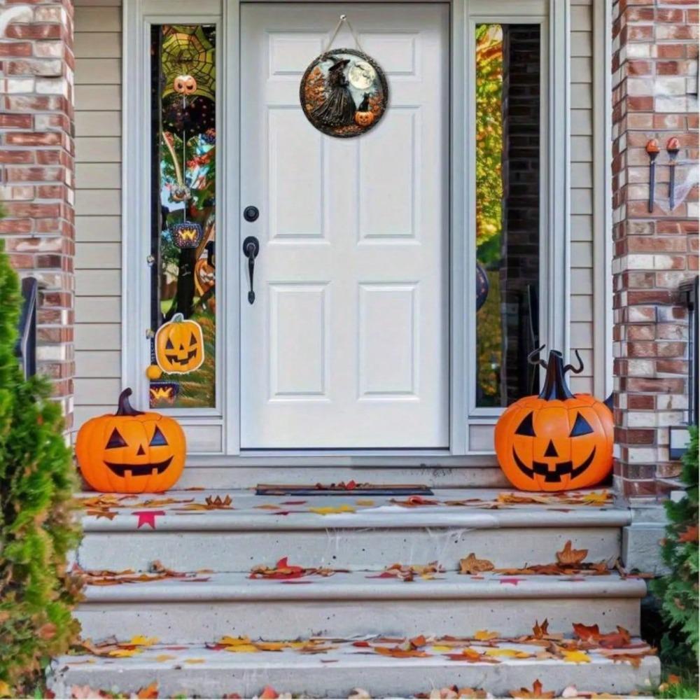 Dekoracja ścienna na Halloween Żelazny Znak Artystyczny z Blachy do Domu Kawiarni