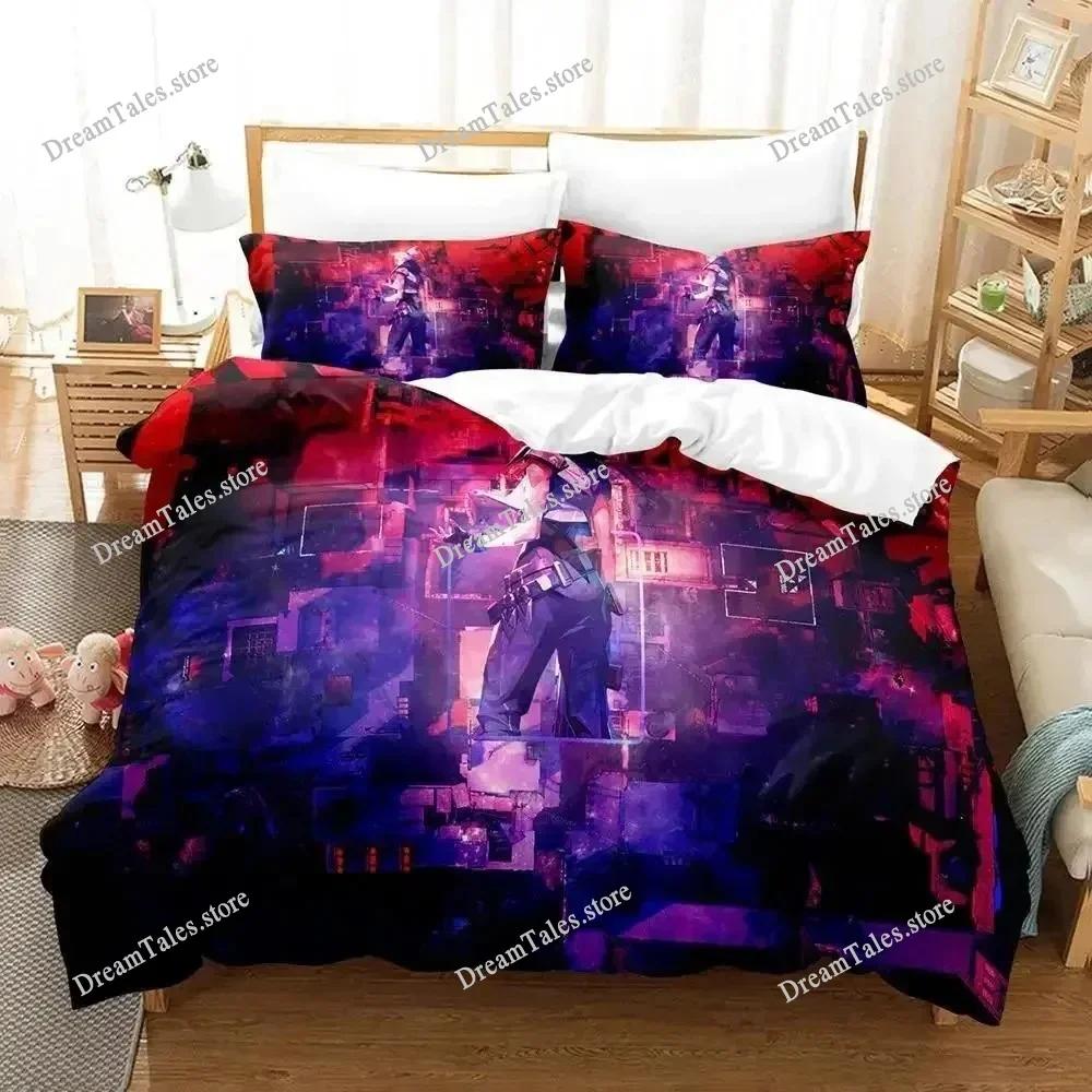 Jett Valorant Bedding Set Single Twin Full Queen King Size Bed Set Adult Kid Bedroom Duvet Cover Sets 2D Print Game Bed Sheet741