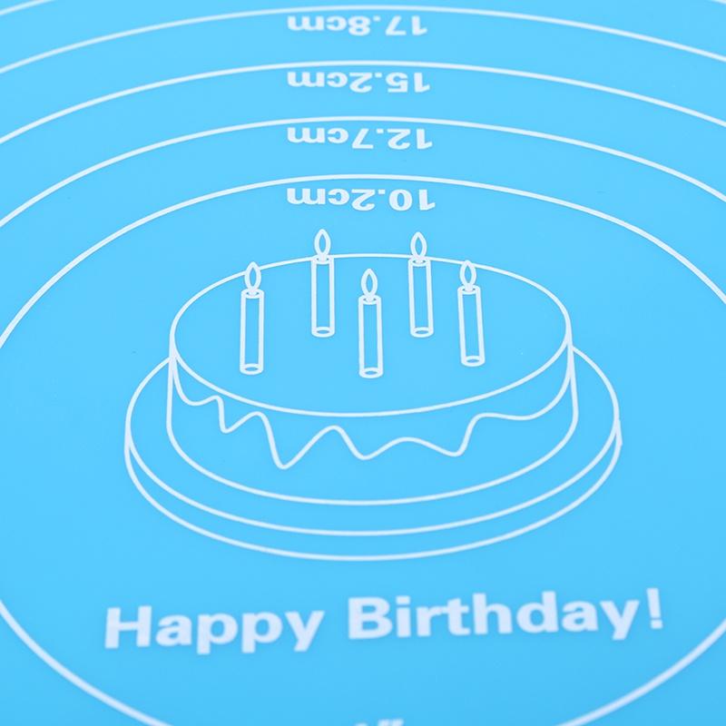 Kitchen Supplies Silicone Round  Cake Enamel Table Mat Baking Tool