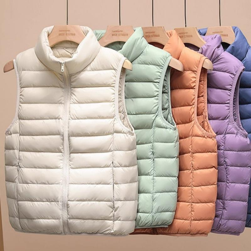 Down down vest female white duck down thin down jacket vest warm jacket