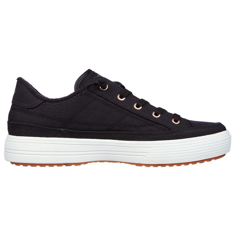 Skechers Arch Fit Arcade Low Top Comfortable Casual Sneakers Women Sneakers Black 177190-BLK