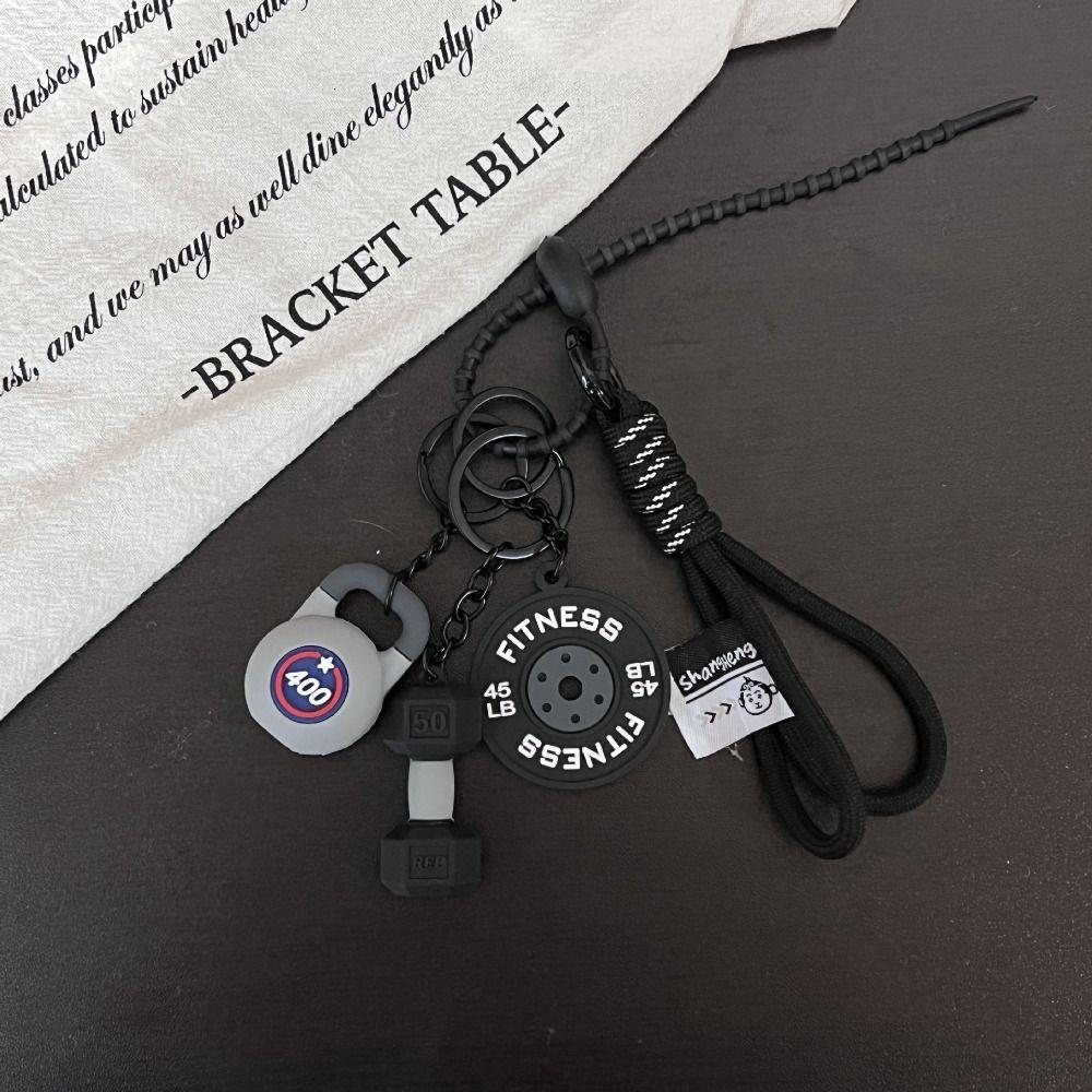Water Cups Barbell Plates Keychain Detachable Fitness Series Pendant  Bodybuilder
