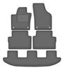 Velour Graphite Car Mats For: Volkswagen Sharan II Minivan (2010-)