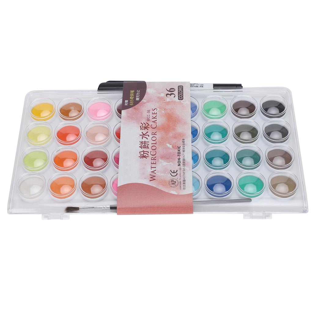 Set Vopsele Acuarelă 36 Culori Portabil Pigment Acuarelă Desen Artă Consumabile Vopsea