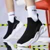 Fashion High-top Sock Sneakers Men Trendy Hip-hop Sports Shoes Women Mesh Breathable Jogging Shoes Oversize Walking Shoes Male Footwear
