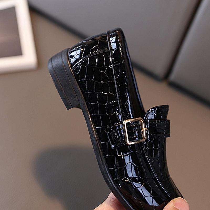 Dětská obuv Móda Chlapci Černé baleríny Všestranná školní vystoupení Boty s nízkým podpatkem