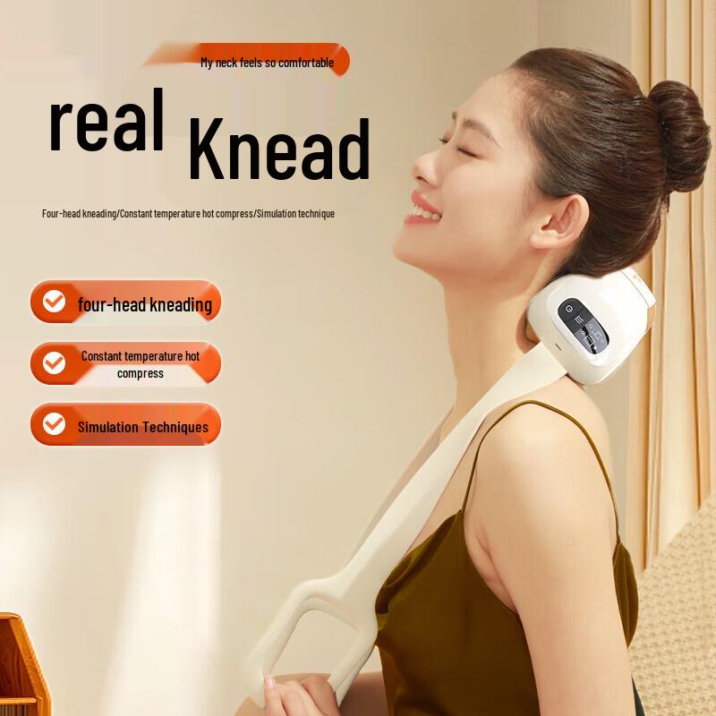 HEZHENG Neck and Shoulder Kneading Massager CN Plug (adapter Included)