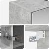 Bathroom Mirror Cabinet Concrete Grey 60 x 14.5 x 50 cm