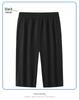 Men's Summer Quick-Dry Ice Silk Three-Quarter Running & Basketball Shorts: Loose, Breathable, Plus Size