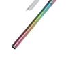 2Pcs Collapsible Metal Straw 304 Stainless Steel Drinking Travel Telescopic Straw with Cleaning Brushes for Travel Work