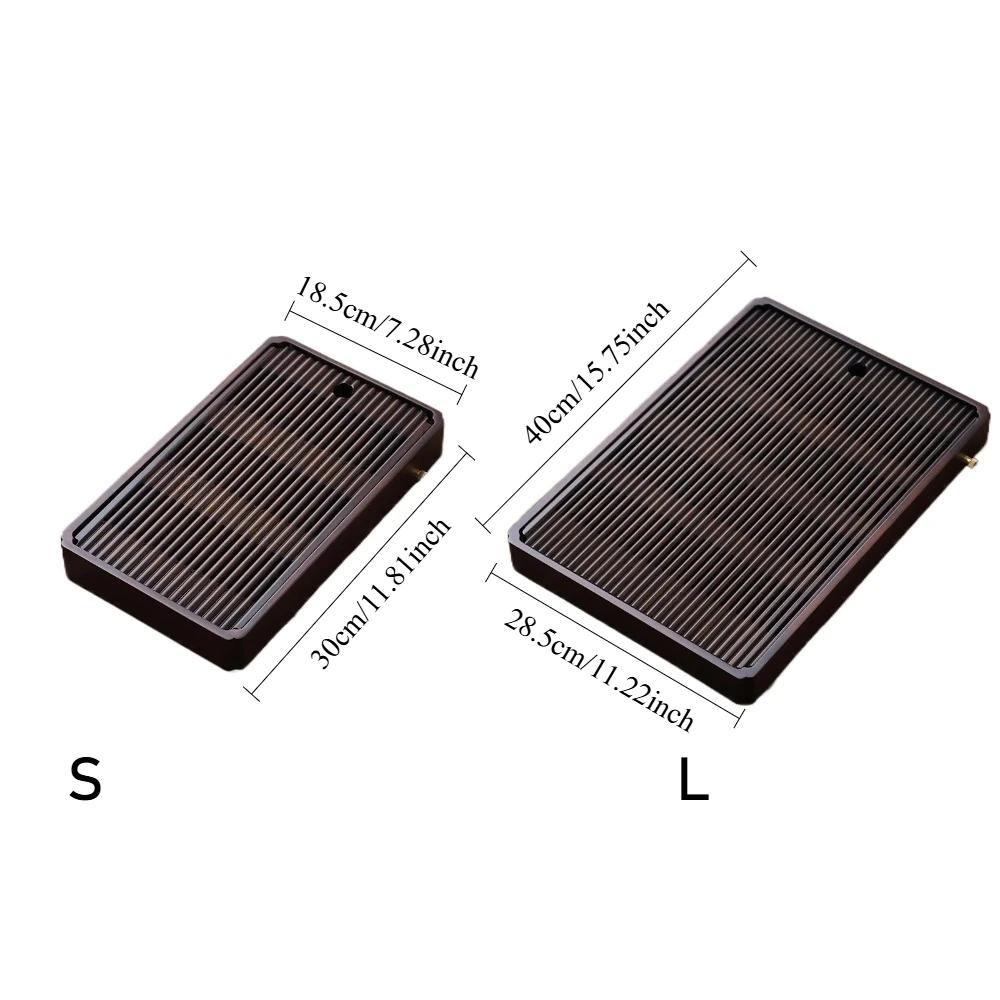 Bamboo Tea Tray Chinese Kung Fu Tea Tray Gongfu Tea Table Tool with Water Storage Drainage Household Filter for Home Office