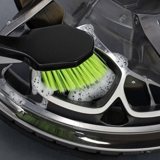 Car Tire Cleaning Brush Hard Nylon Bristle Wheel Scrubber for Floor Mat & Tire Heavy Duty Auto Detailing Tool