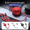For Mercedes Benz 3 In 1 Phone Data Cable Multi Port Multiple Charging Wire Accessory AMG A C E S G Class W201 W210 W108 W204
