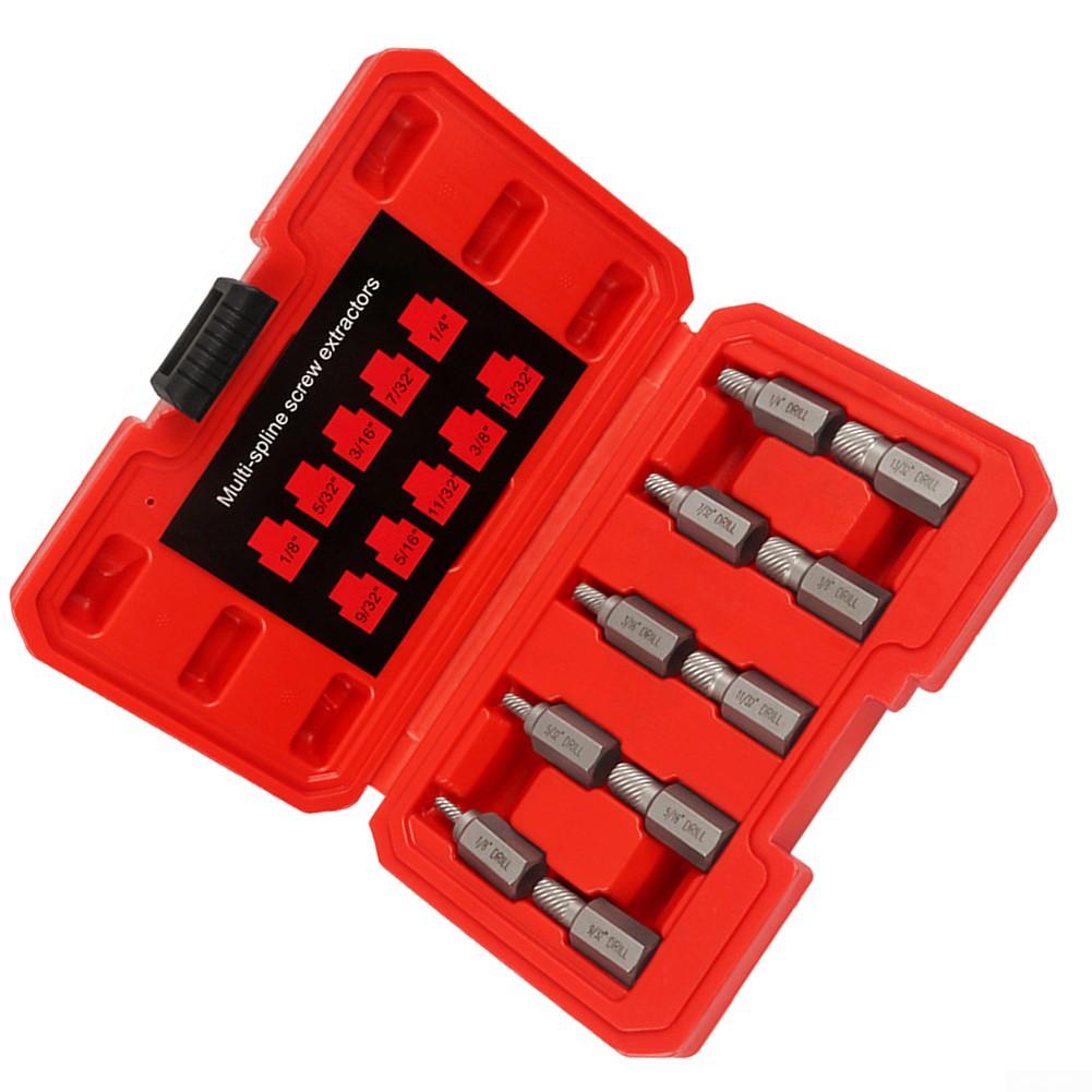 Hex Head Extractor Damaged Broken Bolt Screw Extractor Set