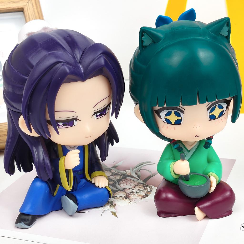 15CM Anime Kusuriya no Hitorigoto Maomao Figure Renshi Model Cute Toy Scene Combination Gift Collection Action Figure Doll PVC