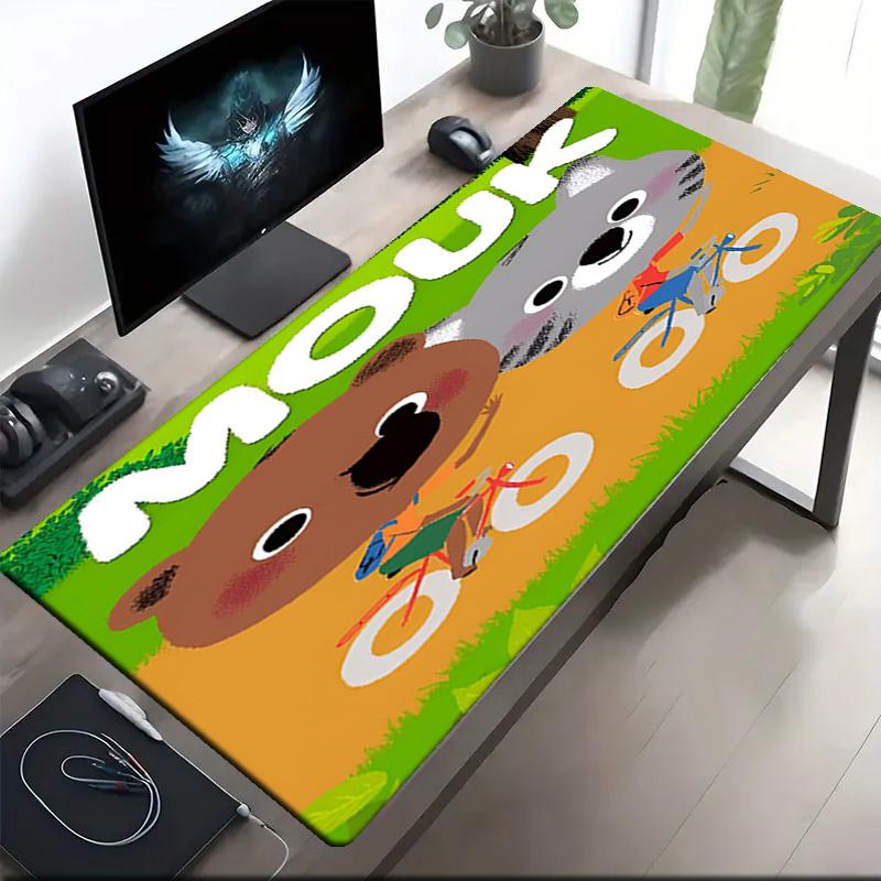 Mouk Theme Mouse Pad, Non Slip Rubber Base, Multifunctional Office & Home Decor, Perfect for Workspace Personalization.