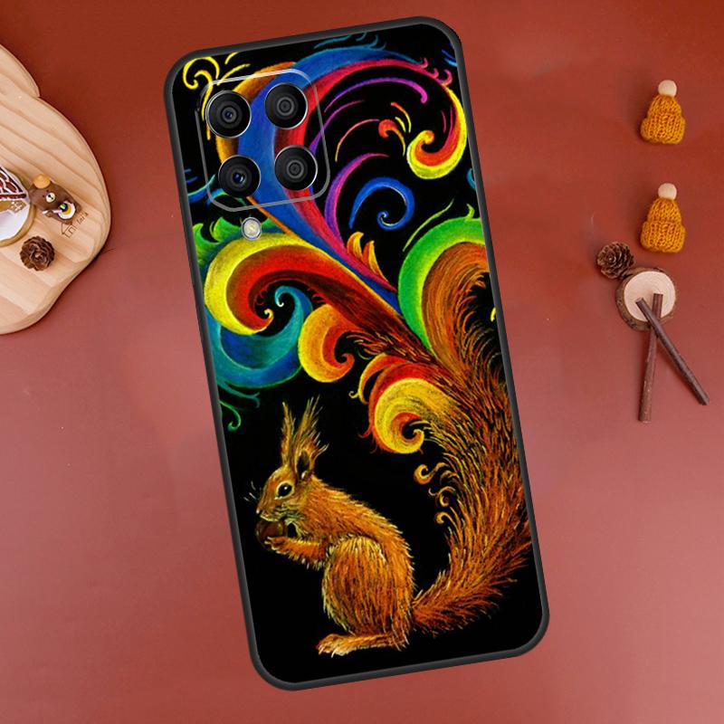Cartoon Animal Squirrel Case For Samsung Galaxy M32 M12 M52 M21 M31 M15 M55 M56 M36 M16 M06 M13 M33 M53 M14 M34 M54
