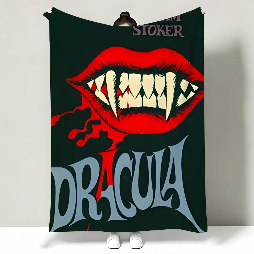 Movie DDracula Throw Soft Warm Flannel Throw Blanket Multiuse for Sofa Bed Office Nap