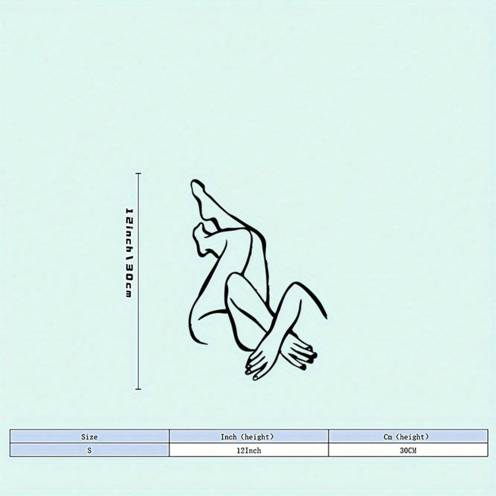 Vintage Female Silhouette Metal Wall Art Powder Coated Iron Sculpture Romantic Bedroom Decor Valentine Gift