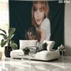 LISA Wall tapestry, aesthetic printed fabric blanket, suitable for bedroom, living room, and home decor.