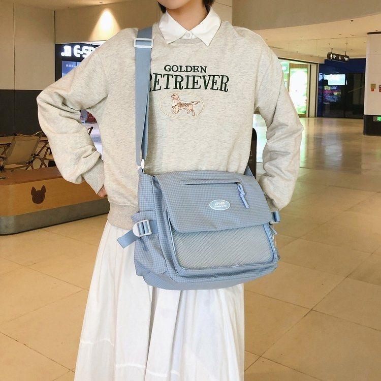 New Y2K Cute Ita Bag Large Capacity Shoulder Bag Messenger Bag Lolita Girls Transparent Crossbody Bag DIY Display Casual Handbag