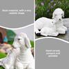 Resin Figurine Lamb Ornament Decor for Garden Farm Yard Gifts Artificial Lamb Craft, Mother Baby Sheep